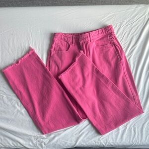 Amazon Pink Straight Leg Women's Jeans